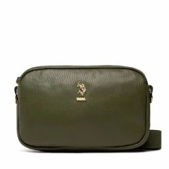 U.S. Polo Assn. Γυναίκες Τσάντες Χιαστί Τσάντα Arlington Crossbody Leather BEUON5716WHA718 Πράσινο