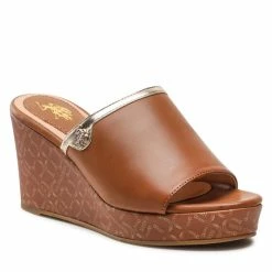 U.S. Polo Assn. Γυναίκες Παντόφλες Alussa001 ALYSSA001W/2Y1 Καφέ