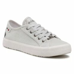 U.S. Polo Assn Εκπτώσεις 15 U.S. Polo Assn. Γυναίκες Κοντά Sneakers Πάνινα παπούτσια Marew035 MAREW4035S1/C2 Ασημί