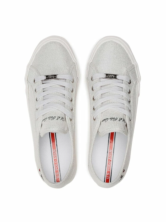 U.S. Polo Assn. Γυναίκες Κοντά Sneakers Πάνινα παπούτσια Marew035 MAREW4035S1/C2 Ασημί 8 U.S. Polo Assn. Γυναίκες Κοντά Sneakers Πάνινα παπούτσια Marew035 MAREW4035S1/C2 Ασημί - Image 6