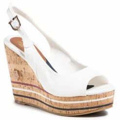 U.S. Polo Assn Εκπτώσεις 9 U.S. Polo Assn. Γυναίκες Σανδάλια Aylin AYLIN4137S1/C1 Λευκό