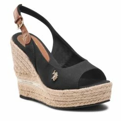 U.S. Polo Assn. Γυναίκες Εσπαντρίγιες Aylin005A AYLIN005W/2C3 Μαύρο