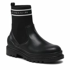 U.S. Polo Assn. Γυναίκες Biker Μποτάκια Μποτάκια Bruna007 BRUNA007W/BYT1 Μαύρο